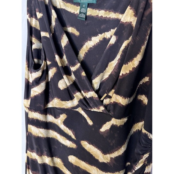 Ralph Lauren Dress Sleeveless Tiger Print Women’s Size 10 - Picture 4 of 8